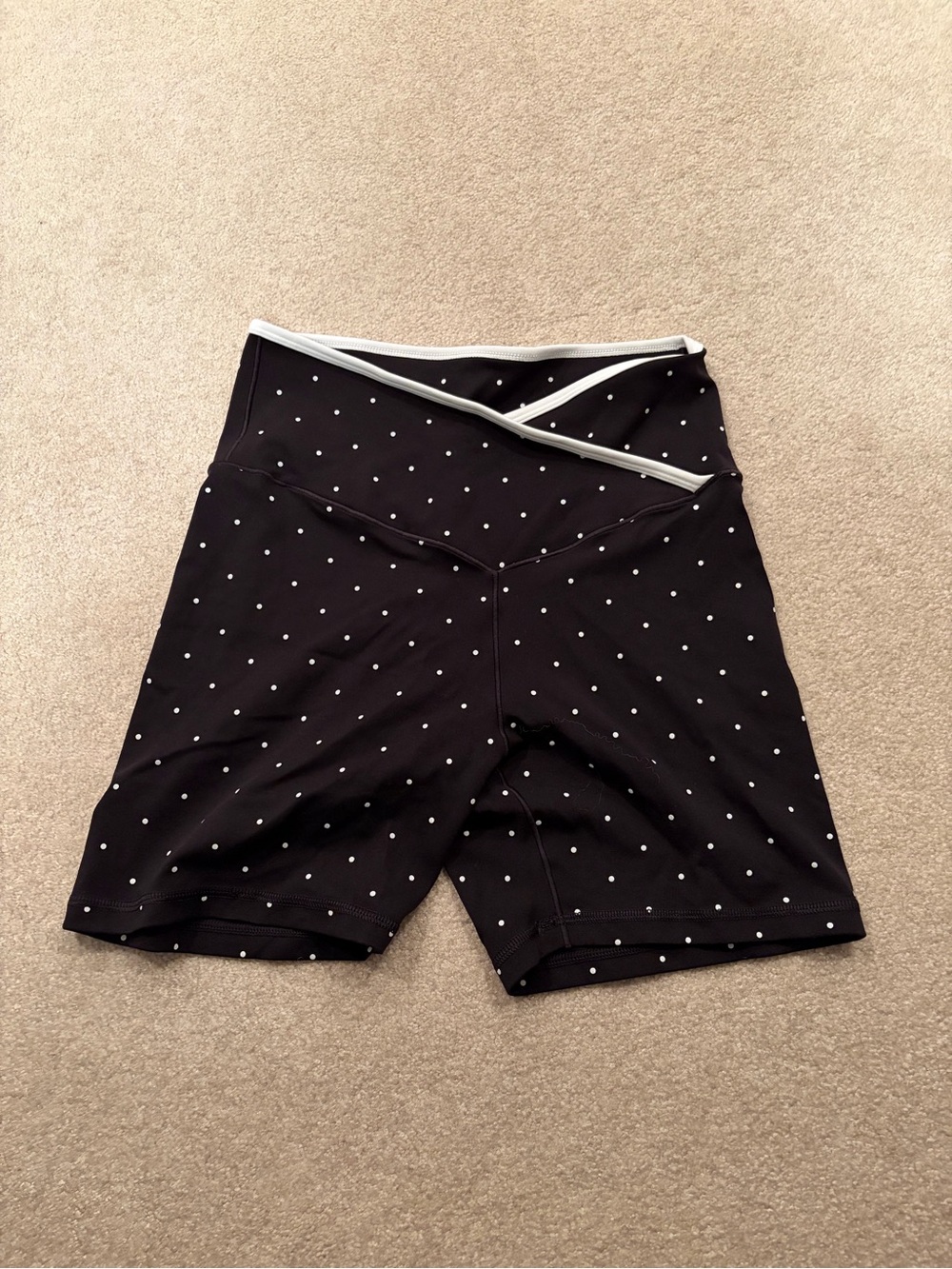 Black Polka Dot bike shorts - Picture 2 of 2